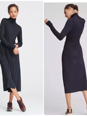 Rag & Bone Draped Shaw Midi Dress